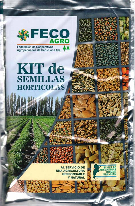 kit de semillas horticolas fecoagro san juan